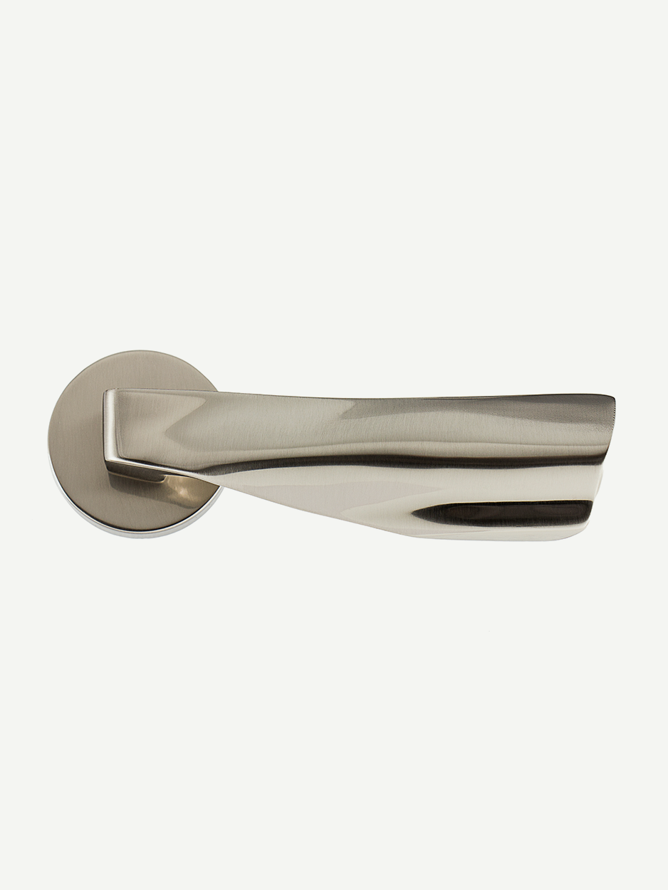 Solid brass designer lever handles for statement architecture
