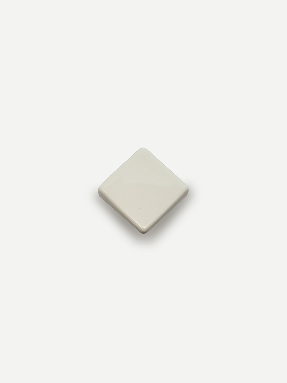 Interior designer’s pick artisanal ceramic white cabinet knobs.