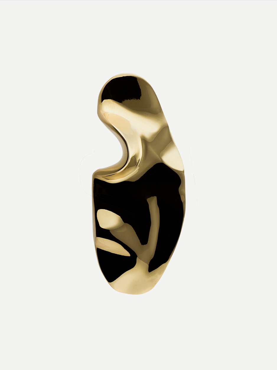 Bespoke brass knobs for wardrobe and bar cabinets.