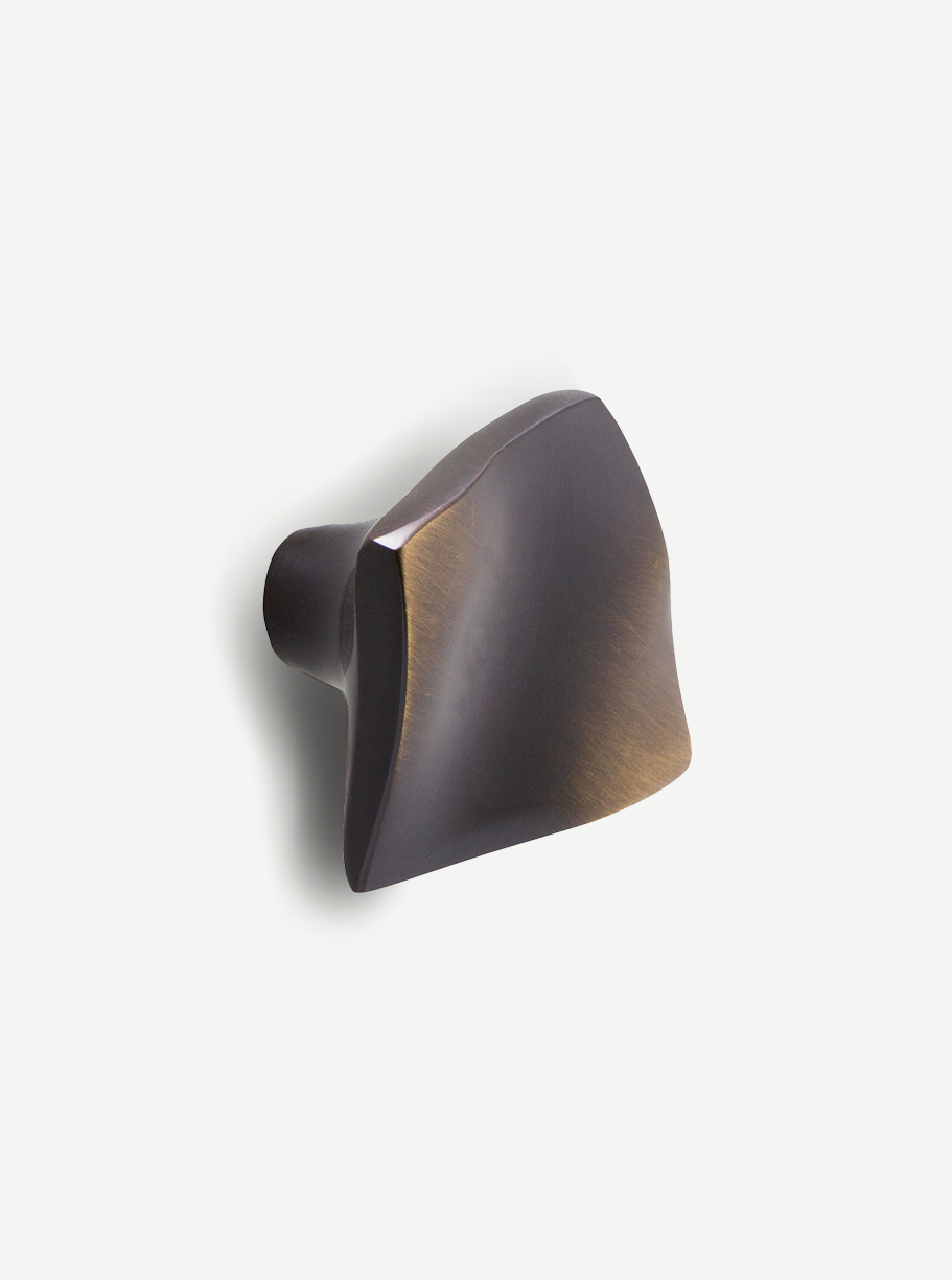 Elegant brass knob for luxury villa kitchens in antique bronze finish