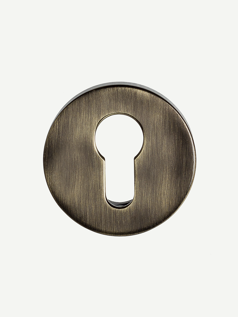 Bronze Keyhole/ Escutcheon Round - Glitters Hardware 