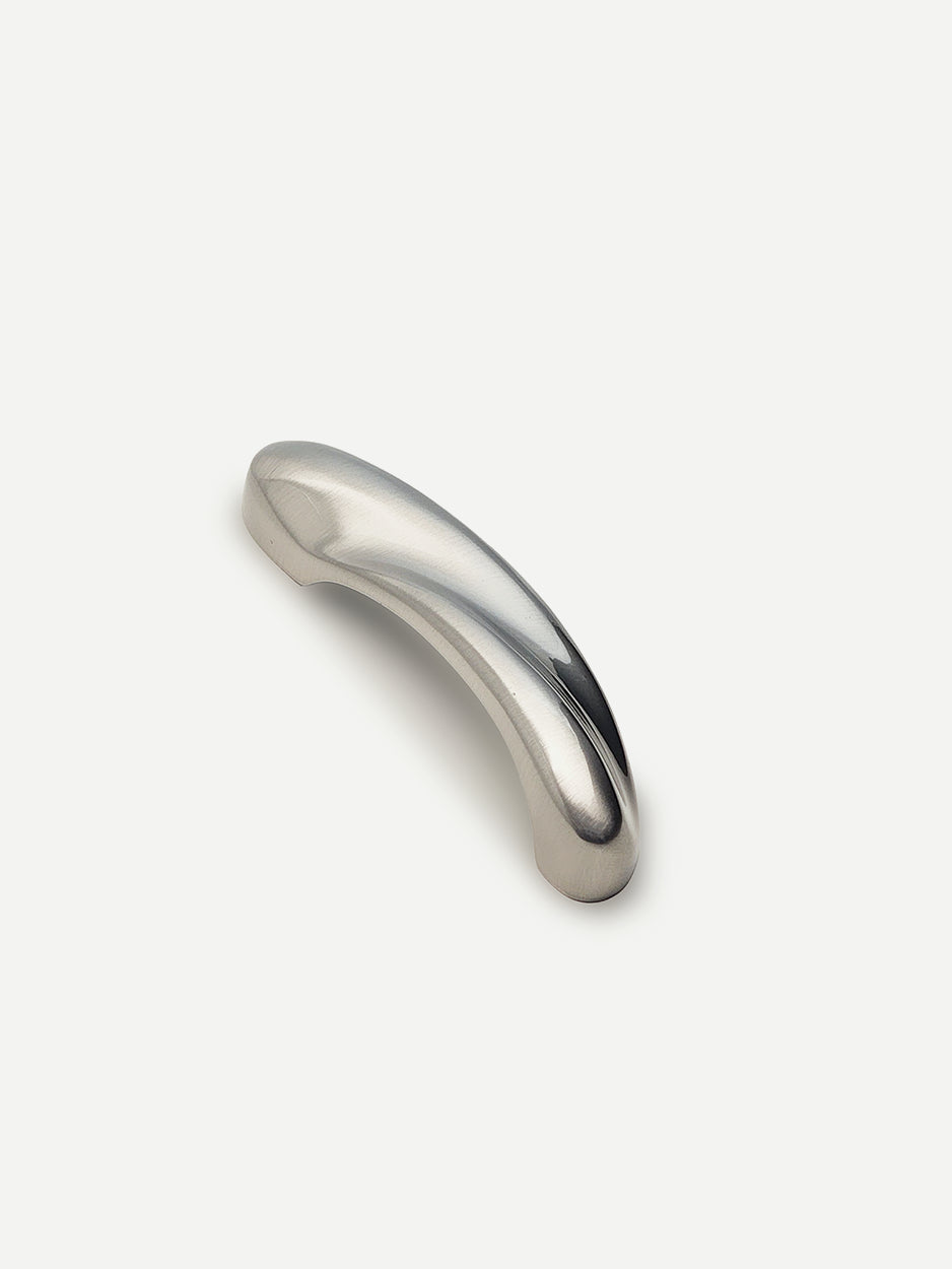 Handcrafted designer cabinet pulls in solid brass