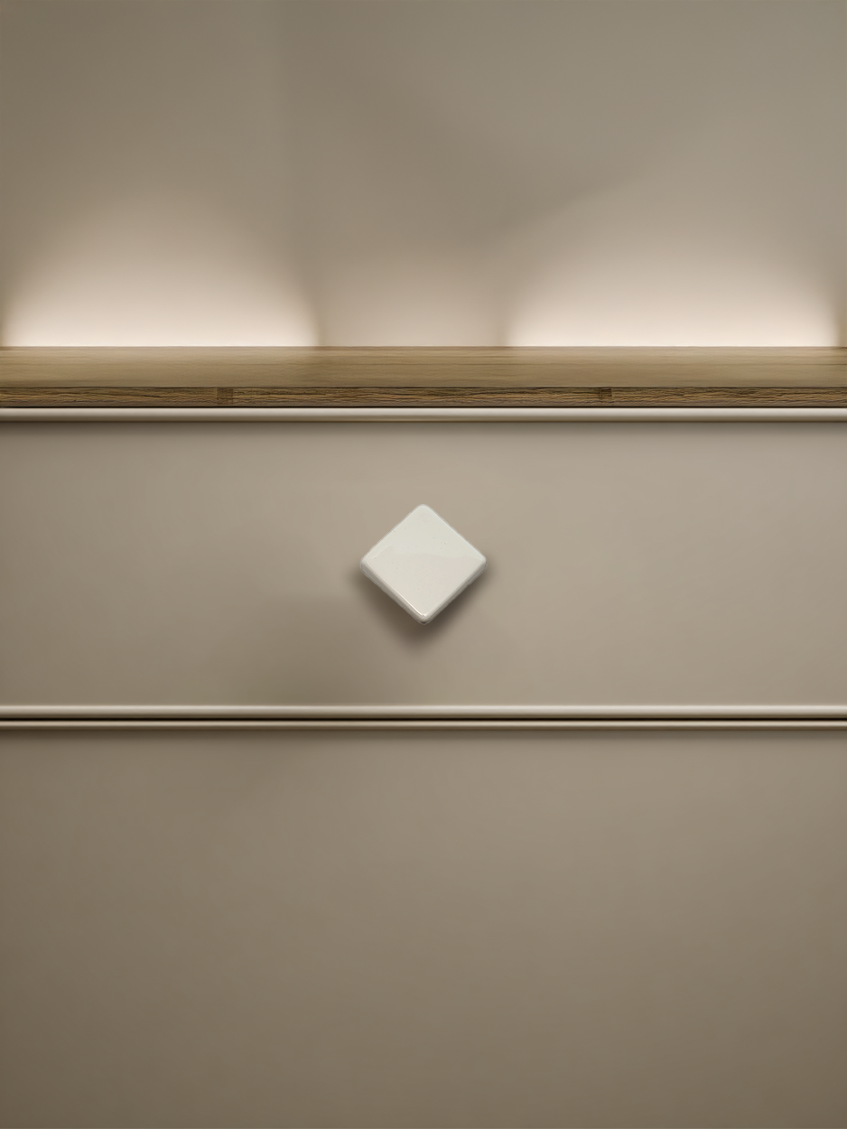 Luxury ceramic white drawer knobs for drawers.